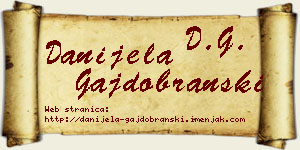 Danijela Gajdobranski vizit kartica